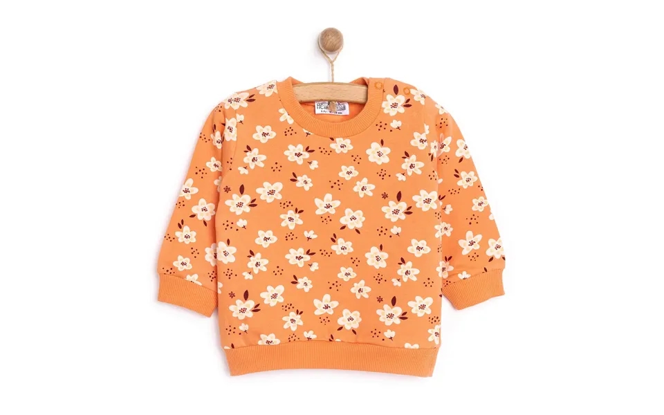 Hellobaby Baby Girl Basic Flower Printed Sweatshirt - Printed, 9 Months