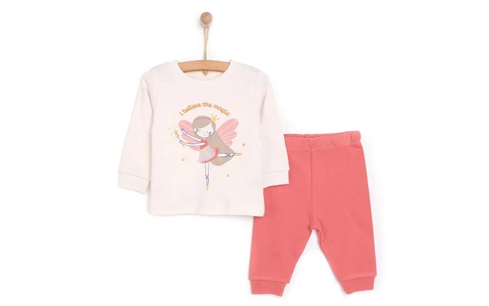 Hellobaby Baby Girl Long Sleeve Pyjamas Set - Ecru