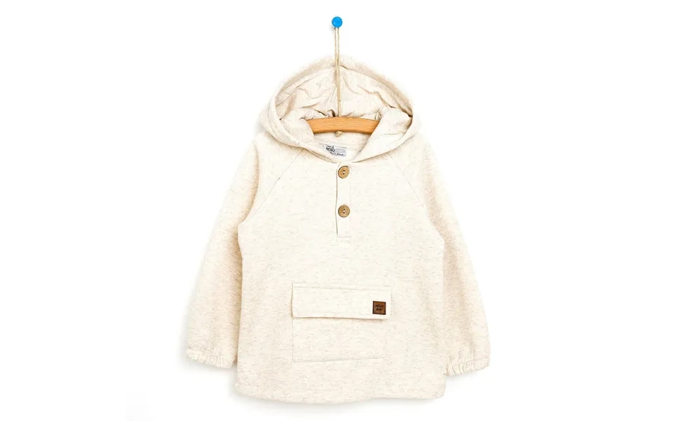 Hellobaby Basic Baby Boy Sweatshirt - Ecru, 3 Years