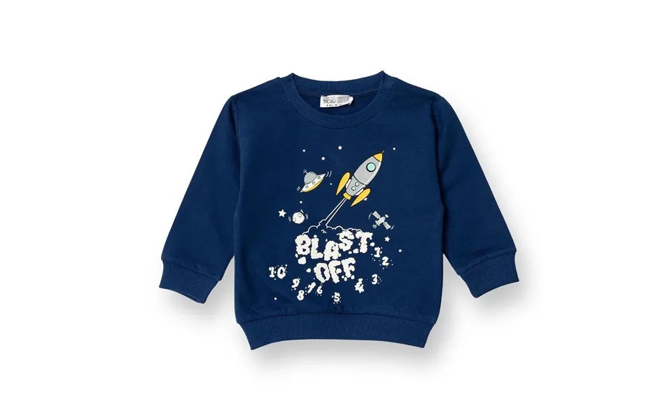 Hellobaby Basic Baby Boy Sweatshirt - Navy Blue