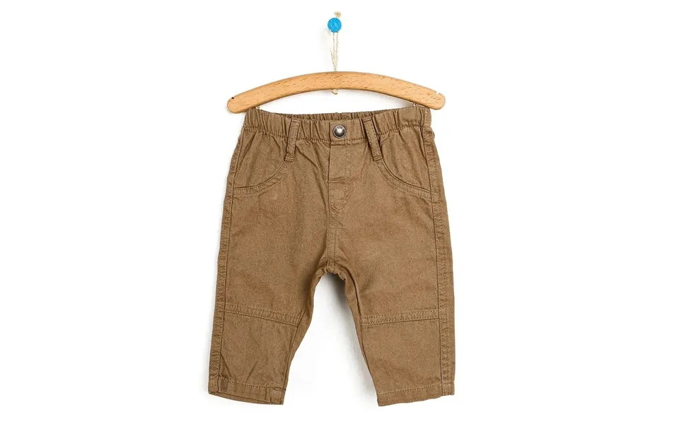 Hellobaby Basic Baby Boy Woven Pants - Light Brown, 18 Months