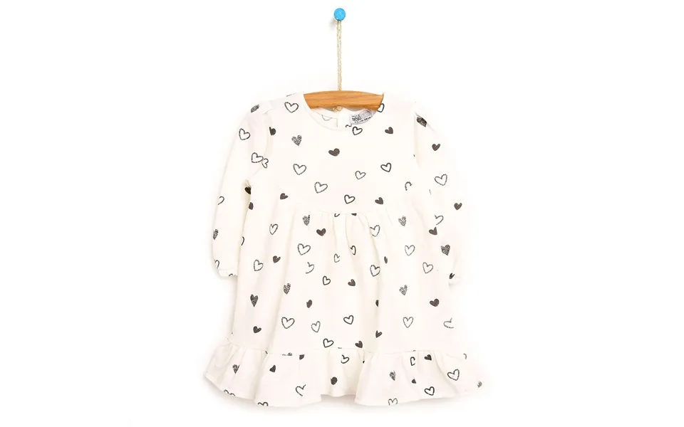 Hellobaby Basic Baby Girl Heart Printed - Beige, 3 Years