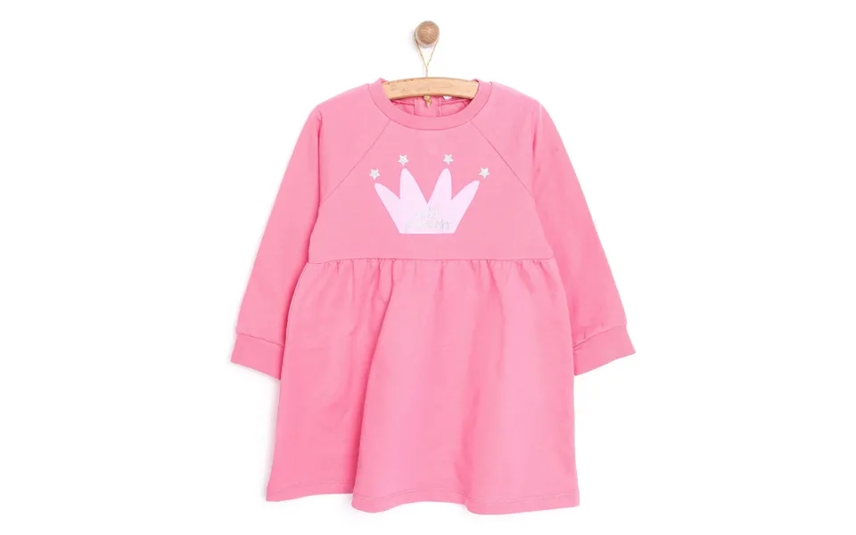 Hellobaby Basic Girl Knitted Ruffled Dress - Pink