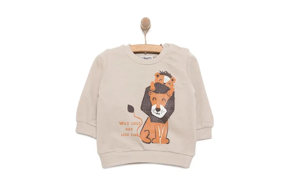 Hellobaby Basic Lion Sweatshirt - Mink