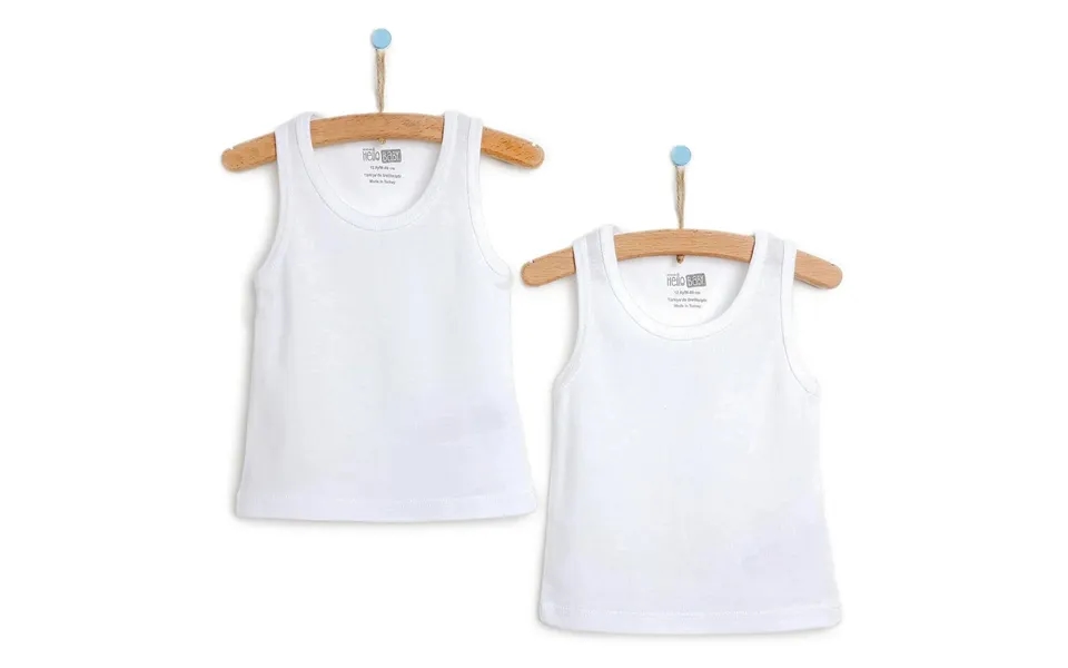 Hellobaby Boy 2-pack Tanks - White