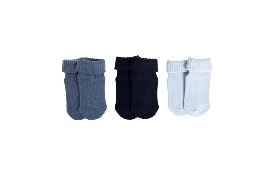 Hellobaby Boy Baby Socks 3 Pack - Blue
