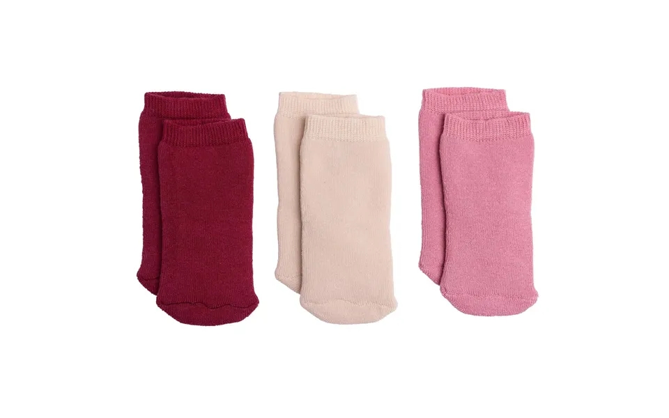 Hellobaby Girl Chenille Socks 3 Pack - Light Rose