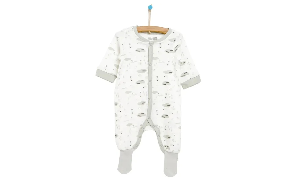 Hellobaby Newborn Baby Boy Footed Jumpsuit - Ecru, 3 Months