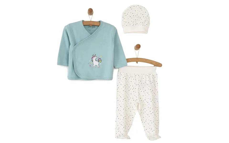 Hellobaby Newborn Baby Girl 3 Pcs Set - Ecru, 3 Months