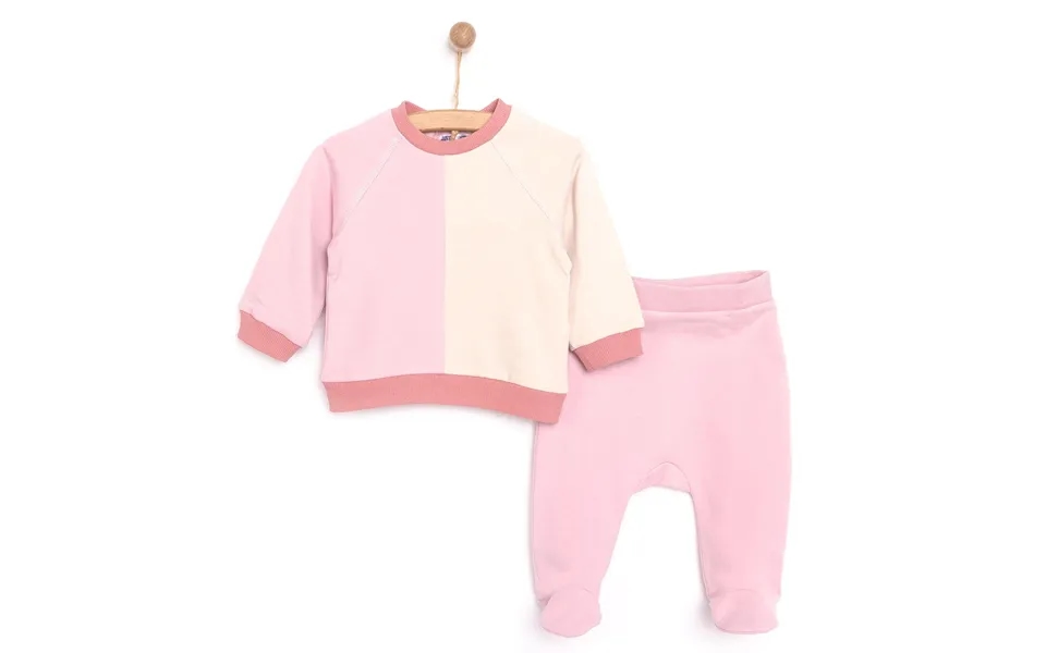 Hellobaby Newborn Colour Block Sweatshirt - Pink