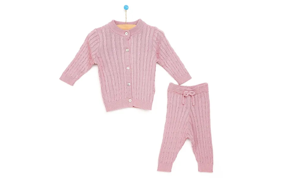 Hellobaby Newborn Knit Cardigan - Light Rose, 9 Months