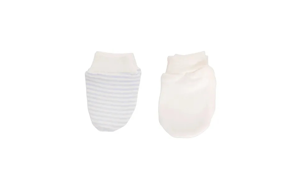 Hellobaby Newborn Striped-straight Mittens - Blue