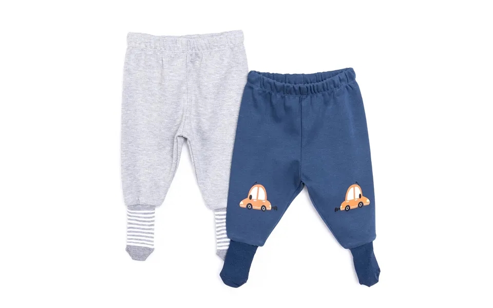 Hellobaby Unisex Footed Bottom 2 Pcs - Navy Blue