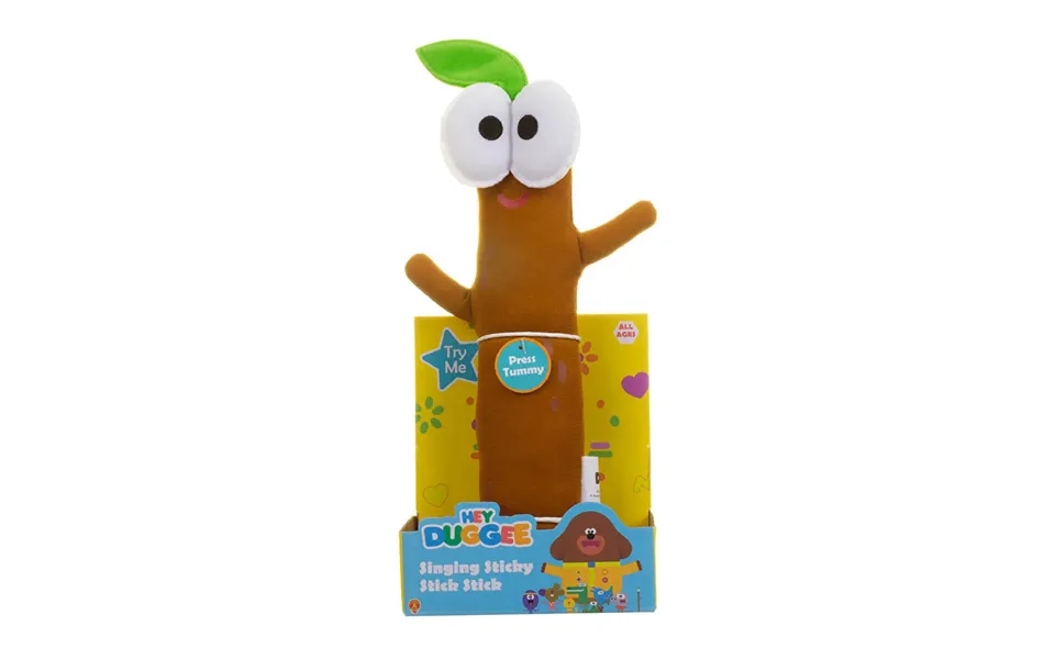 Hey Duggee Fun Singing Sticky Stick Stick Soft Toy