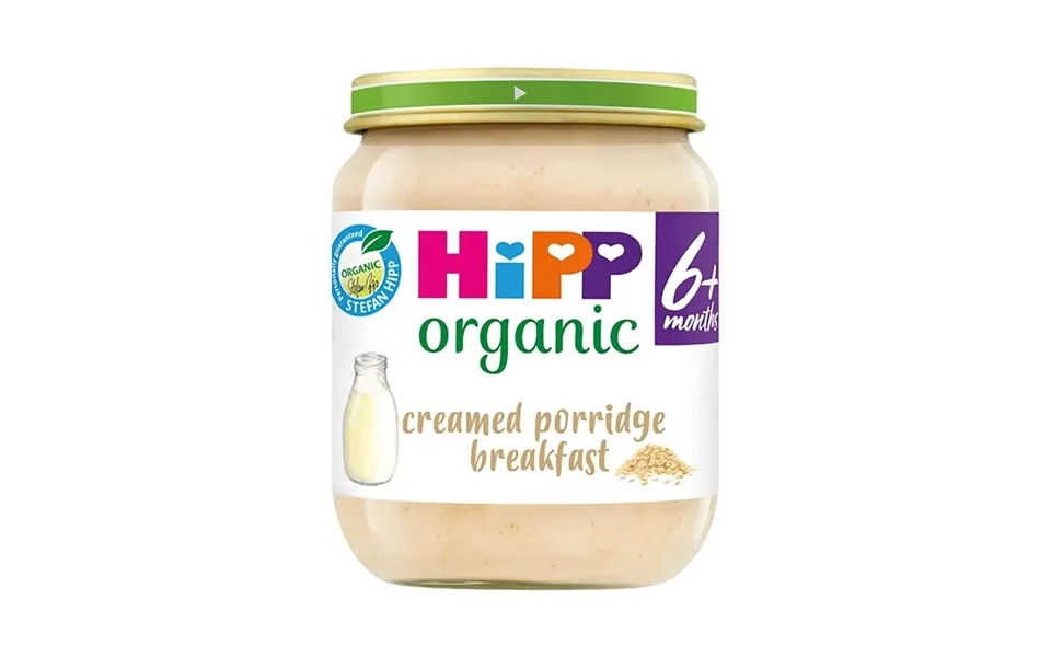 Hipp Organic Creamed Porridge Breakfast Baby Food Jar 6 Months 125g