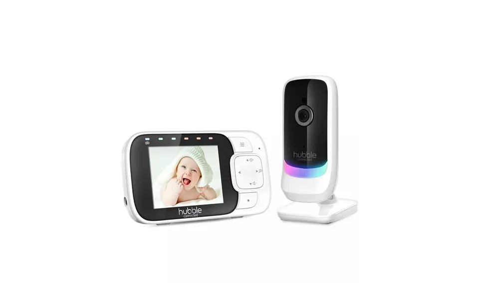 Hubble Nursery View Glow - 2.8 Video Baby Monitor White