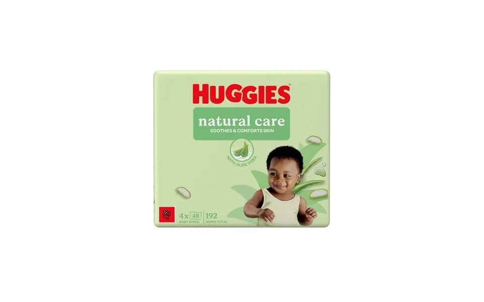 Huggies Natural Care Plastic Free Baby Wipes 4x48 Pcs