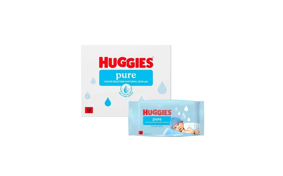 Huggies Pure Plastic Free Baby Wipes 12x48 Pcs