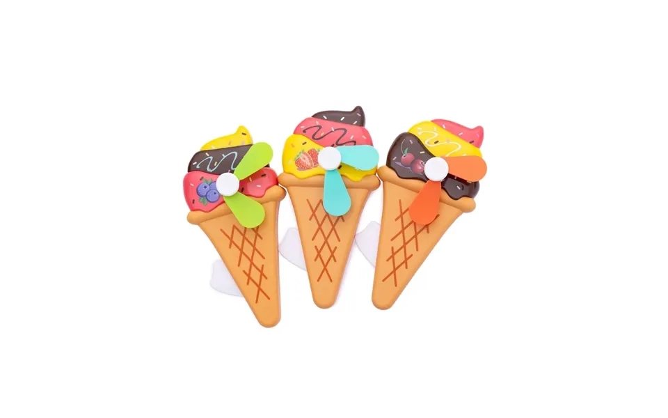 Hztb Ice Cream Big Hand Fan Assorted