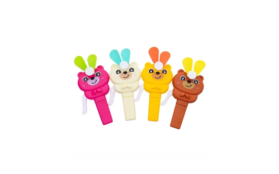 Hztb Teddy Hand Fan Assorted