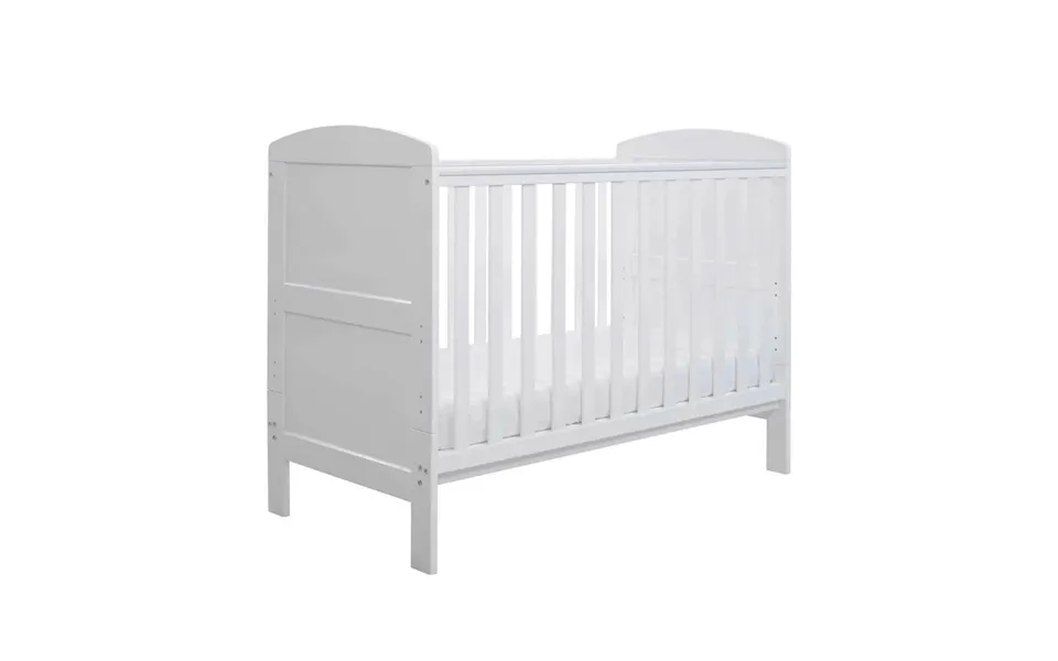 Ickle Bubba Coleby Mini Cot Bed White - Fibre Mattress
