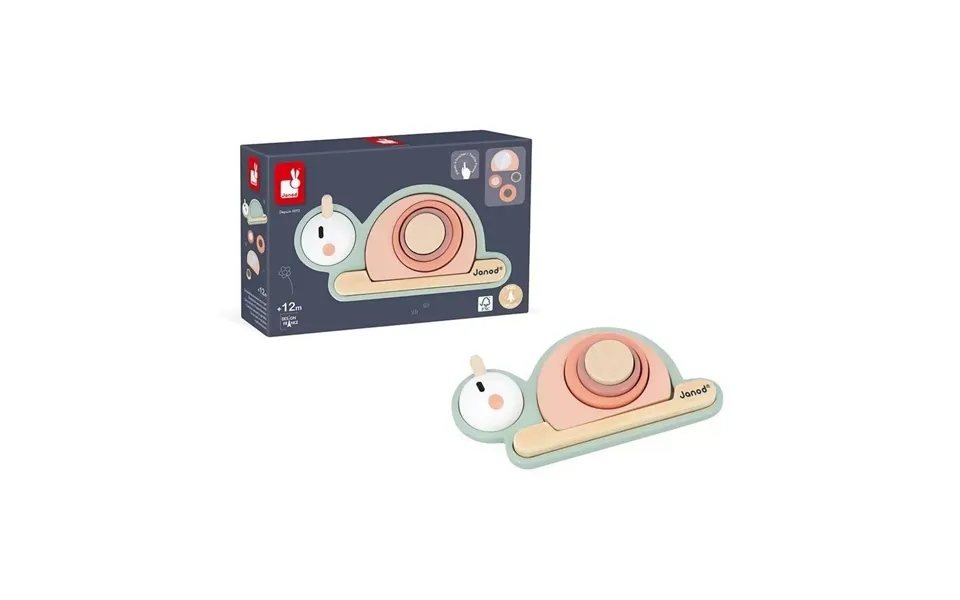 Janod Stackable Sensory Snail Sweet Cocoon