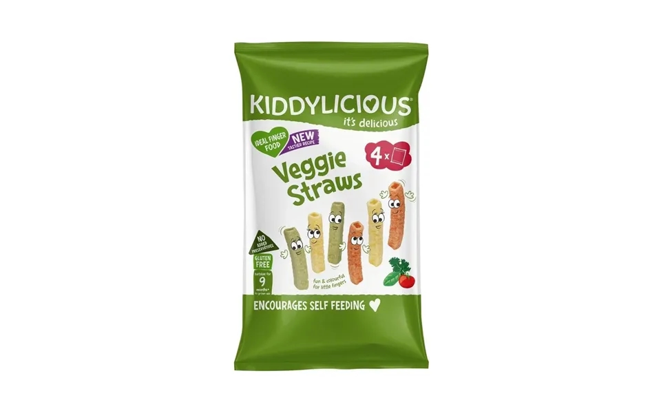 Kiddylicious Veggie Straws Multi 9 Months 48g 4x12g