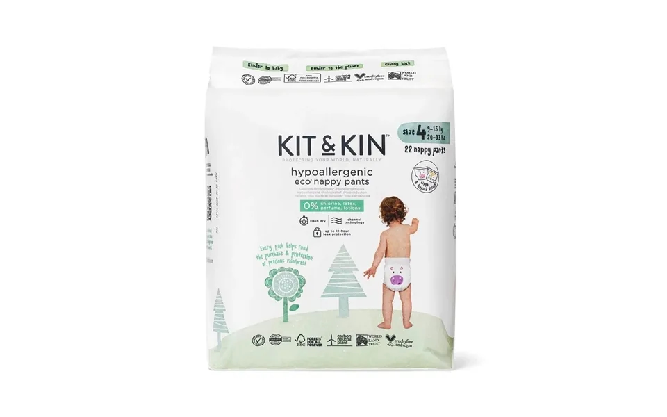 Kit & Kin Pull Ups Size 4 Maxi - 22 Pcs