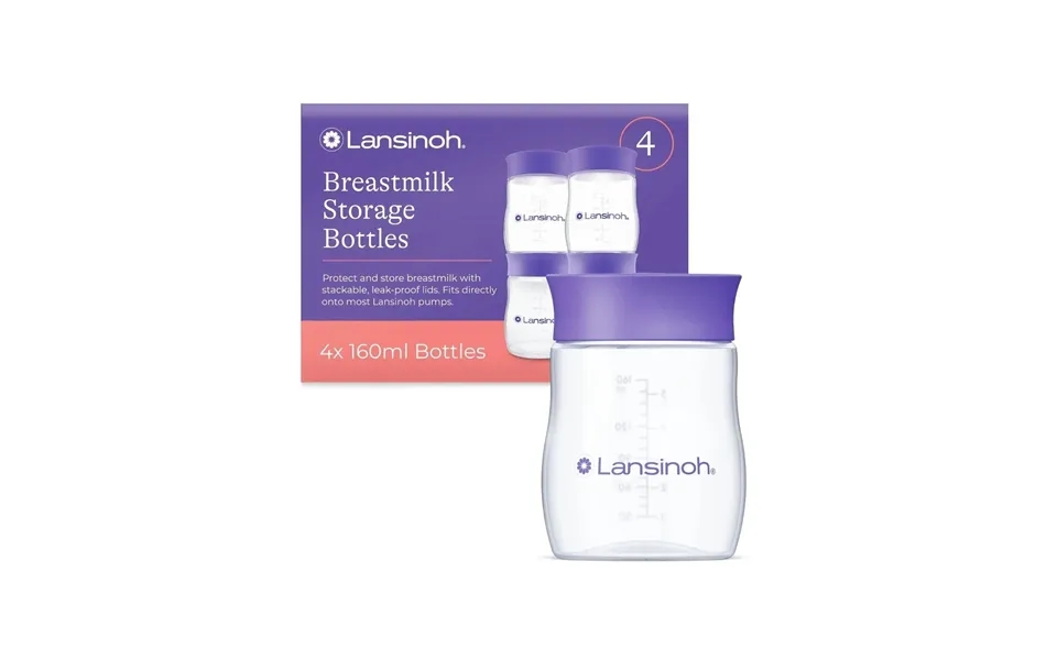 Lansinoh Breastmilk Storage Bottles 4 Pcs