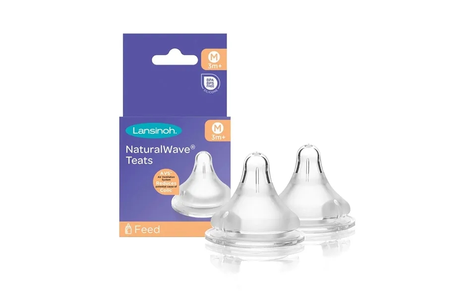Lansinoh Naturalwave Medium Flow Teats - Pack Of 2