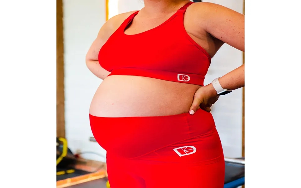 Latched Maternity & Nursing Sports Bra B-g Cup - Red