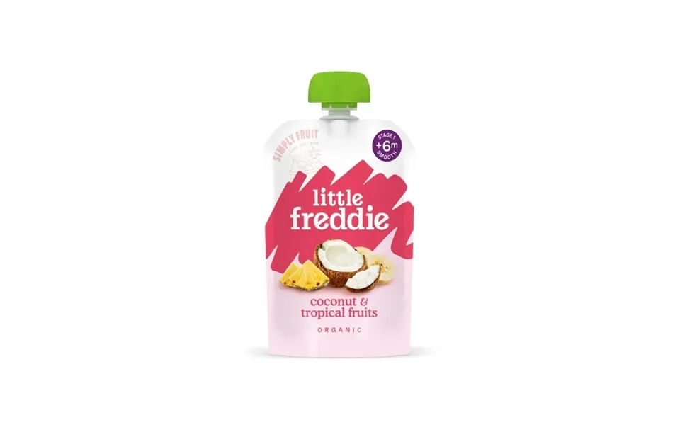 Little Freddie Organic Coconut & Tropical Fruits Omega 3 6 Months 100g