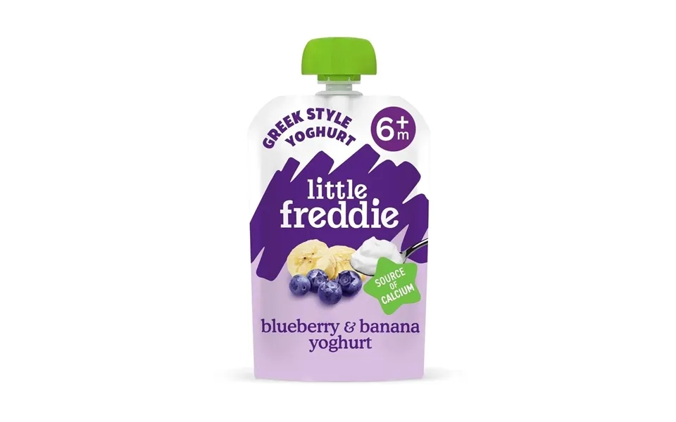 Little Freddie Organic Creamy Blueberry & Banana With Greek Style Yoghurt Pouch 6 Months 100g