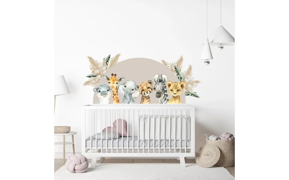 Live Vida Baby Safari Semi-circle Large Wall Sticker