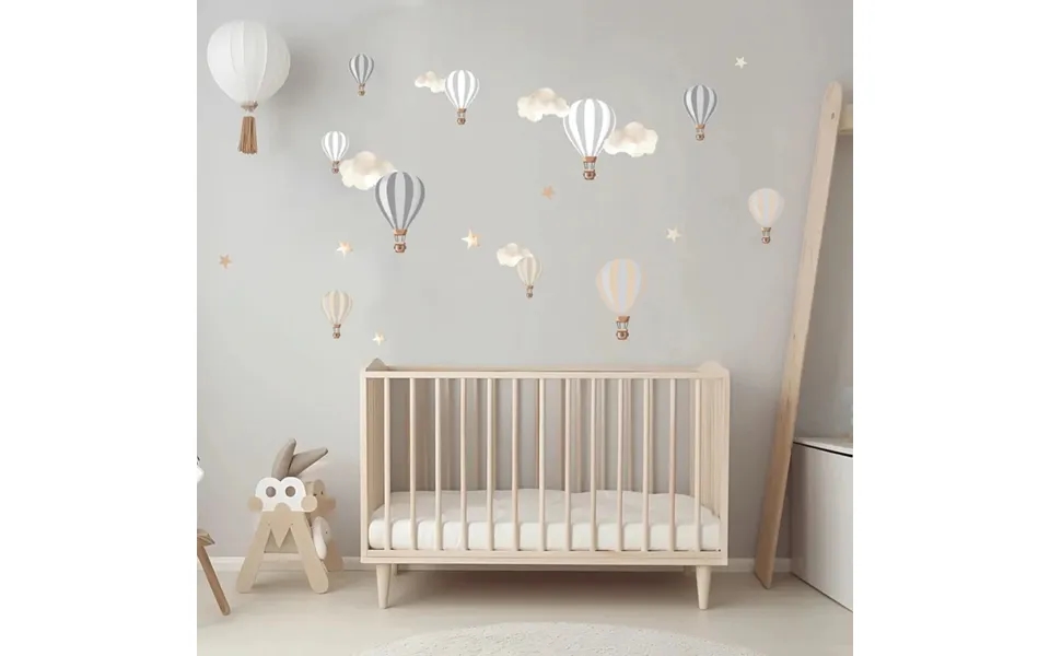 Live Vida Hot Air Balloons Wall Stickers A5 - Neutral