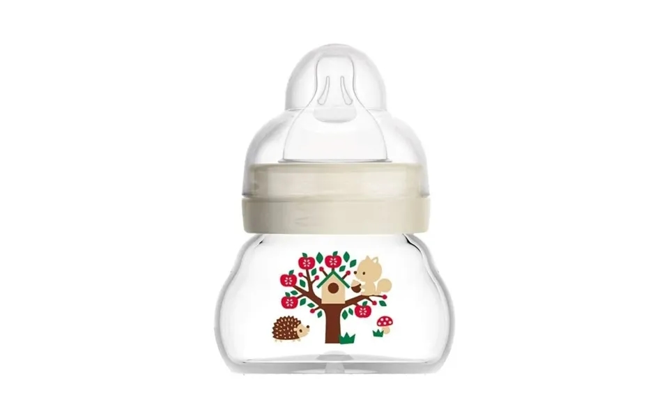 Mam Feel Good Forest - Glass Baby Bottle 90ml Assorted
