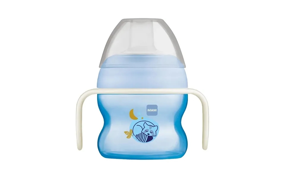 Mam Starter Cup & Glow With Handles 150ml - Blue