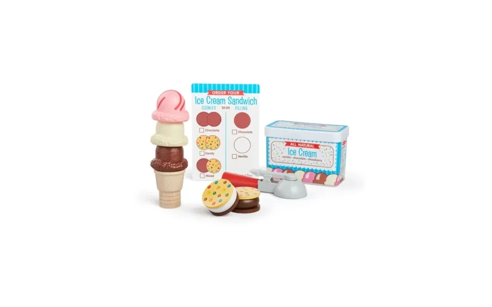 Melissa & Doug Scoop & Sandwiches Ice Cream Playset