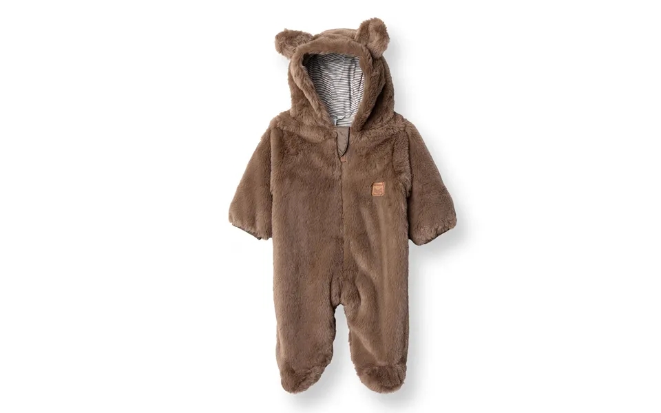 Midimod Newborn Welsoft Footed Jumpsuit - Brown
