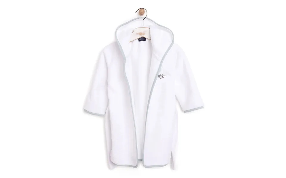Mollia Boy Baby Bathrobe - White