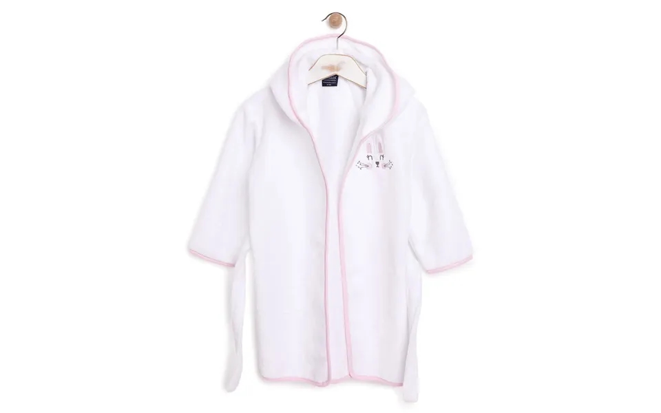 Mollia Girl Baby Bathrobe - White
