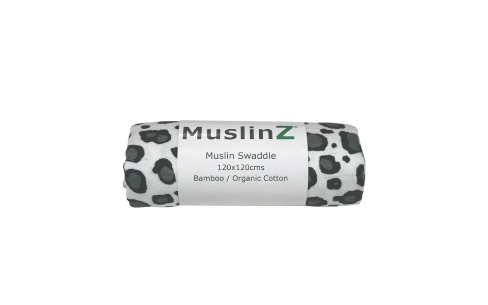 Muslinz Bamboo Organic Cotton Muslin Swaddle 120x120cm - Leopard