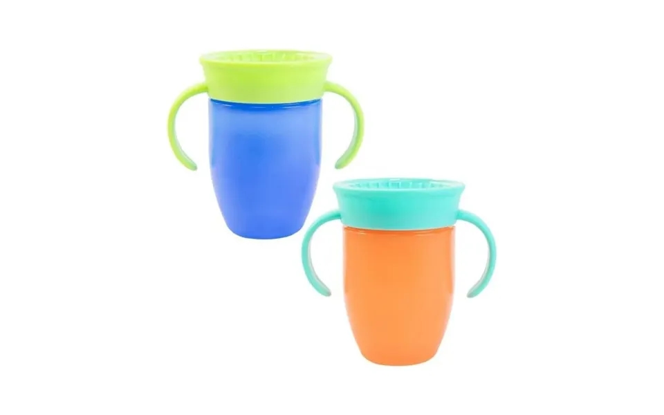 Nuby All Around Short Cup With Handles 210ml Assorted