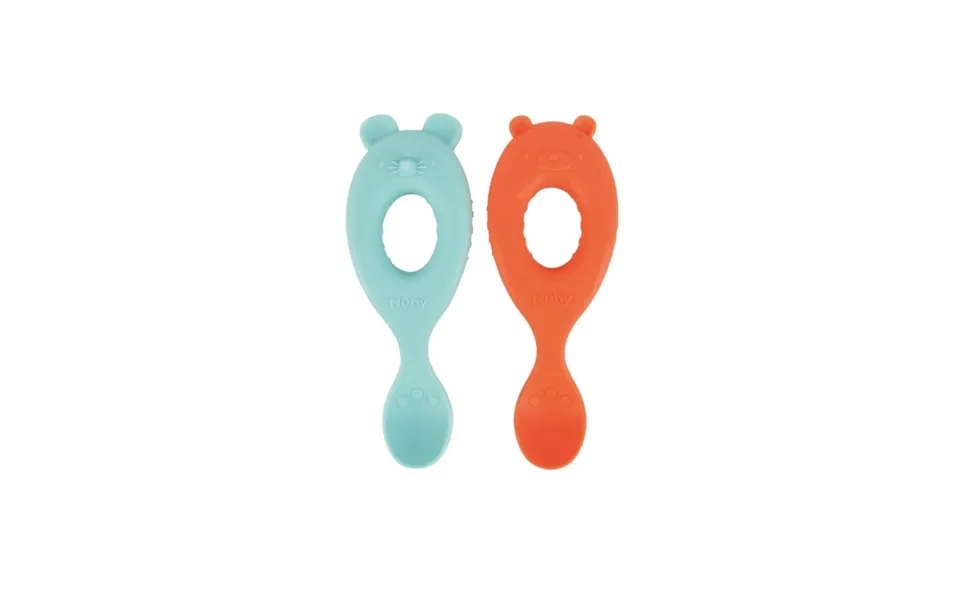 Nuby Easy Grip Baby Spoons Pack Of 2