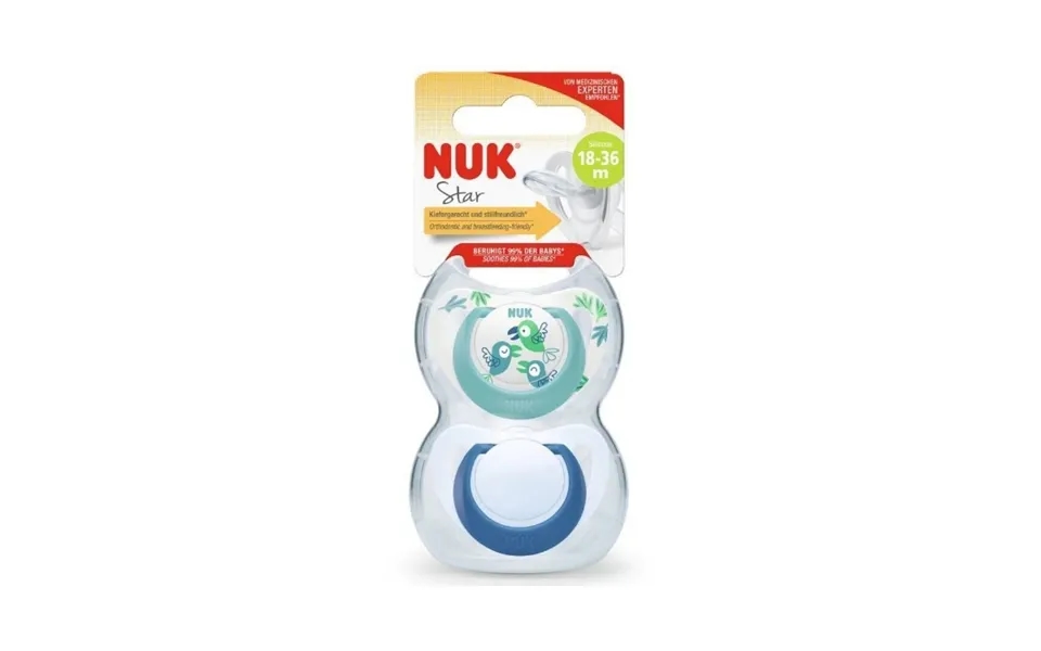 Nuk Star Soother 18-36 Months 2 Pcs - Blue