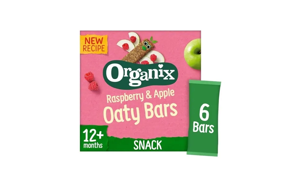 Organix Raspberry & Apple Soft Oaty Bars 12 Months 138g 6x23g
