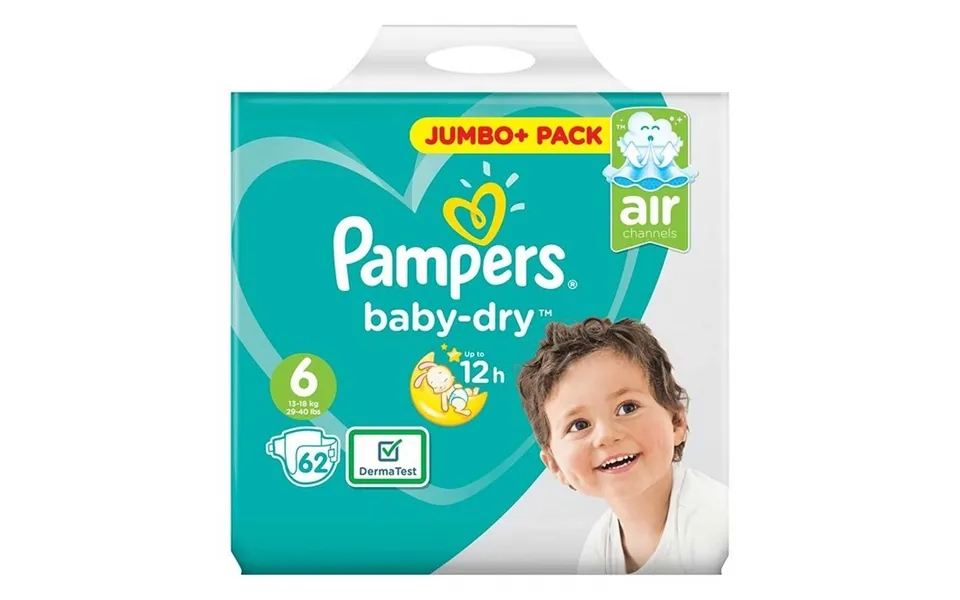 Pampers Baby Dry Size 6 Jumbo Pack 62 Pcs