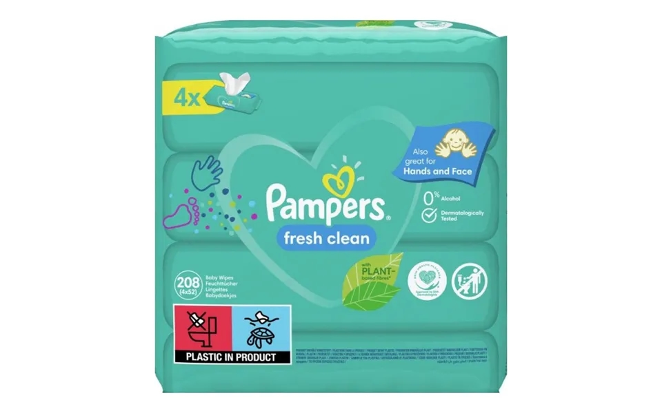 Pampers Baby Wipes 4x52s Scented
