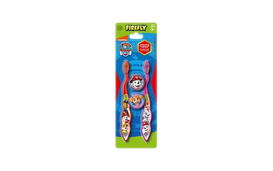 Paw Patrol Toothbrushes & Caps Pack Of 2