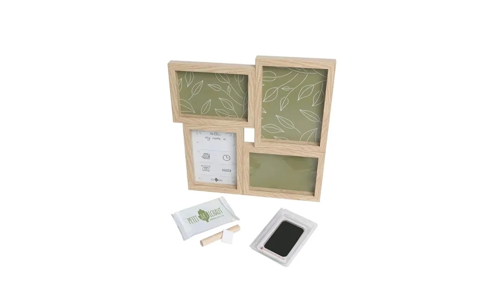 Petit Artichaut Puzzle Frame With Hand & Foot Imprints - Olive Tree